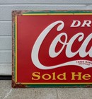 Coca Cola Sign Sold Here Ice Cold Garage Restaurant Vintage Style Wall Decor 36   