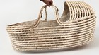 Vintage Baby Wicker Moses Basket Natural Look Nest Baby Carrier Xl