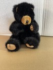 Vintage Russ Berrie Blacky Black Bear Beanbag Plush Stuffed Animal