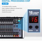 Mixers Audio 8 Channel Mixer Power Mixer Amplifier 2   300 Watt Output Dj Mixer
