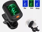 1x Clip-on Lcd Digital Tuner For Guitar  Bass  Violin  Ukulele  Chromatic At-01a