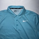 Nike Golf Standard Fit Blue Polo Shirt Men s Large Dri-fit Nwot