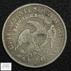 1837 Small 5c Capped Bust Silver Half Dime H10c - Cleaned