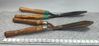 Set Of 2x Vintage Wooden Handle Garden Hedge Shears Trimmers 22  Douglas 23-017