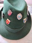 Used Sz 22  56cm  Germany oktoberfest Alpen Hunter Tyrolian Hat 8   6 Extra Pins