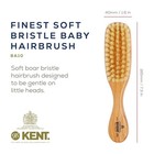 Soft White Boar Bristle Cherry Wood Baby Hair Brush