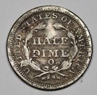 1853-o Seated Liberty Half Dime   Natural Uncleaned   Vf   211377