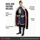 Men s Royal Medieval King Costume Adult King Arthur Medieval Renaissance Prince