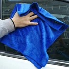 5 Blue Microfiber Towel Cleaning Cloth For Led Tv And Auto Detailing Polishing