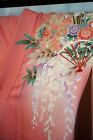 Japanese Kimono Silk furisode  traditional Hand Fan gld Leaf yu-soku l5 4   4226