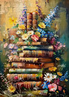 Vintage Book Puzzle For Adults    Wildflower Pages Jigsaw Puzzle 1000 Pieces retro