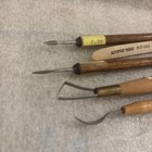 5 Kemper   Loews Pottery Clay Wax Tools One Unbranded  Wood Handles  a19