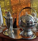 1930 s Manning-bowman Restored Percolator 494 Set With Matching Tray   Carafe