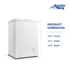 Arctic King Arc04s1aww 3 5 Cu Ft Chest Freezer - White