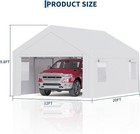 12x20 Ft Carport Canopy Car Shelter Garage Heavy Duty Outdoor Party Shed Tent
