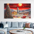 Large Christmas Diamond Art Kit 5d Holiday Painting Craft