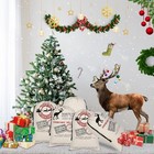 6 Pack Large Christmas Bag Santa Sack Canvas Bag Christmas Gift Bags With Dra   
