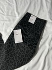 Nike One Tight Fit High Rise Leggings Womens Medium Black Gray Leopard Print