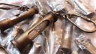Lot Of 100 Nautical Vintage Ship Brass Hour Glass Sand Timer Key Ring Chain