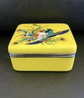 Rare Japanese Meiji Period Imperial Yellow Cloisonn   Enamel Hou-ou Phoenix Box