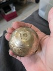 Pygmalion Globe Sphere Ball Powder Compact 1940   s 1950   s Empty Brass