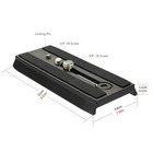 Qr120 Tripod Fluid Head Quick Release Plate With 1 4 Inch And 3 8 Inch Mounti   