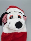 Vintage Disney 101 Dalmations Plush Dog Pup Head 3d Christmas Stocking Read