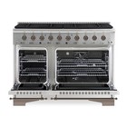 48  Classico Dual Fuel Range In Stainless Steel With Bronze Trim - Nib