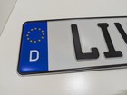 Personalized Vanity Front German License Plate  livin It  Stick Figure Song New 