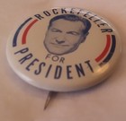 Nelson Rockefeller For President Button Pin Us Ny Governor Vp Political 