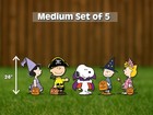 Peanuts Trick Or Treat Halloween Cutouts   Snoopy  Charlie Brown  Lucy  Linus  