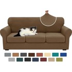 4 Pieces Stretch Sofa Cover Set Anti-slip Jacquard Furniture Protector Washable