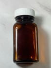 Lot Of 10 Nos Vintage Brockway 2 Oz Amber Square Glass Apothecary Bottles W lids