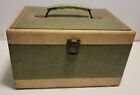 Vtg Wooden Sewing Box W Traum Clam Shell Case  Plenty Of Spools   Other Supplies