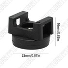 20x Black Magnetic Cable Zip Tie Mount Base Wire Clips Management Base Holder Us