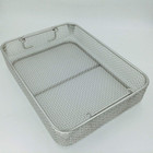 Stainless Steel Sterilization Tray Case Box 300mm250mm70mm Surgical Instrument