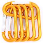 50pc 3  Aluminum Carabiner D Shape Buckle Pack Spring Snap Keychain Clip Hook Or