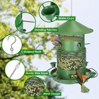 Metal Bird Feeder For Outdoors Hanging squirrel Proof Wild Bird Feeders