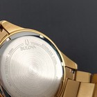 Bulova Men s Marine Star 98b406 Quartz Watch Black Dial Gold Stainless Steel