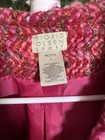 Vtg Sigrid Olsen Boucle Tweed Jacket Pink Red Fringe Y2k Pl