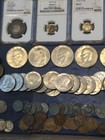 Huge 90  Old Coins- 145  Year Old Coin  Silver  Proof  Pcgs ngc-read Description