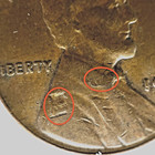 1956 D Lincoln Wheat Cent Lamination Error Us Mint 1c Penny Coin