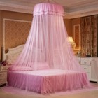 Dome Princess Canopy Bedroom Mosquito Net Bedding W led Light Bed Mesh Canopy 