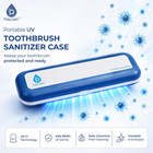 Uv Toothbrush Sanitizer Travel Case Auto-cycle Disinfection 100-day Battery