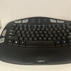 Logitech K350 Comfort Wave Wireless Keyboard With Oem Usb Dongle Tested Working