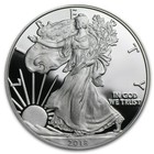  1  2018 W 1oz Us American Silver Eagle  1 Dollar Proof Bullion Coin W box   Coa