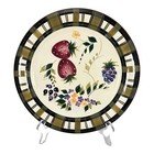 Oneida Strawberry Plaid Dinner Plates 10 5 8  Hand Painted Set Of 2