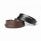 Tyo Leather Multilayer Wrap Bracelet - Black Brown  men Women 