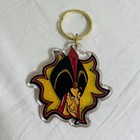 Disney Aladdin Vintage Keychain Lot Of 6 Jafar Jasmine Genie Abu Iago Sultan