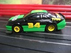 New Tyco Ho Slot Car   Tcr  34 Green And Black Monroe tyco Race Car 
